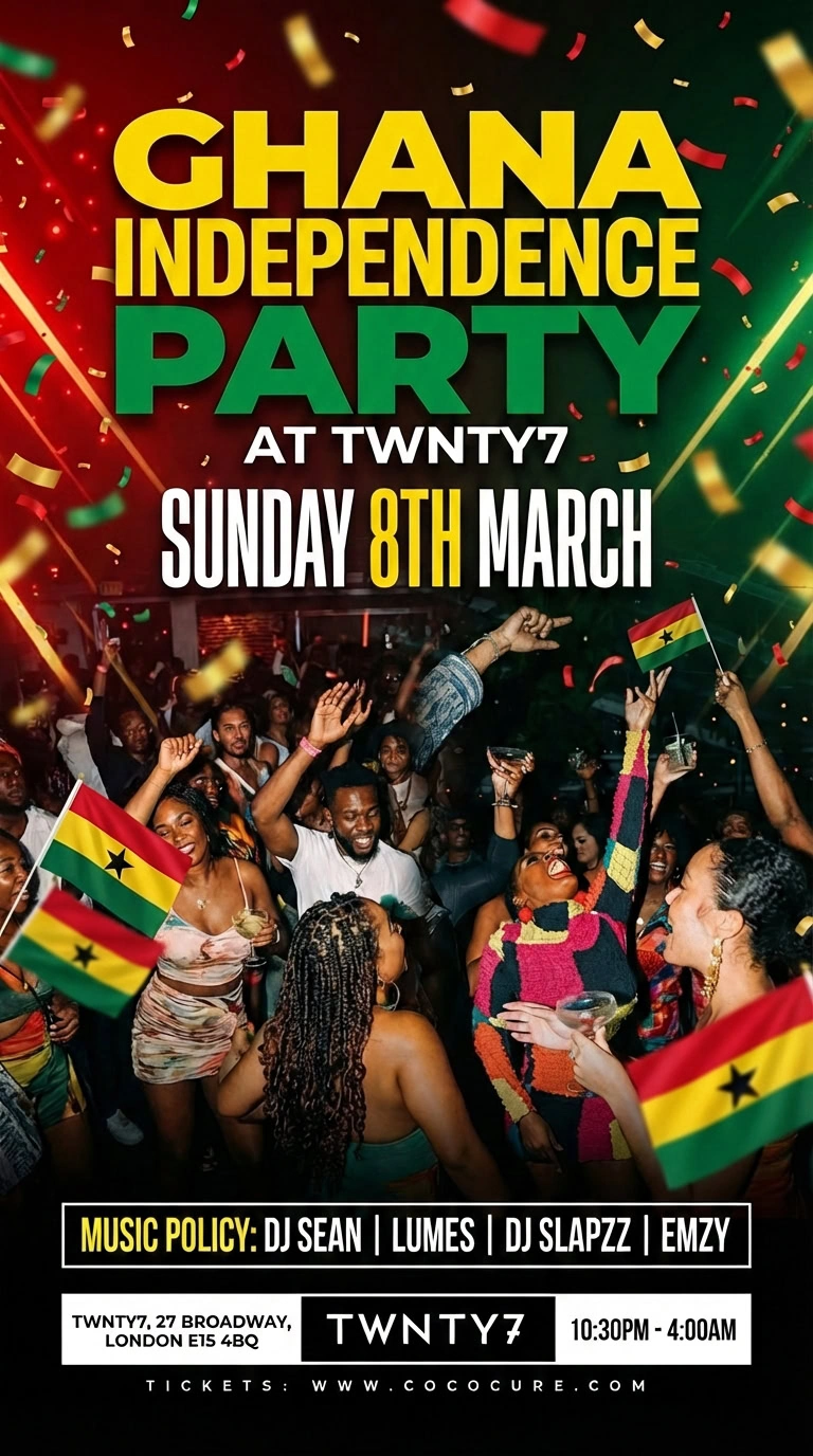 TWNTY 7 – GHANA INDEPENDENCE AT SUNDAY VIBES