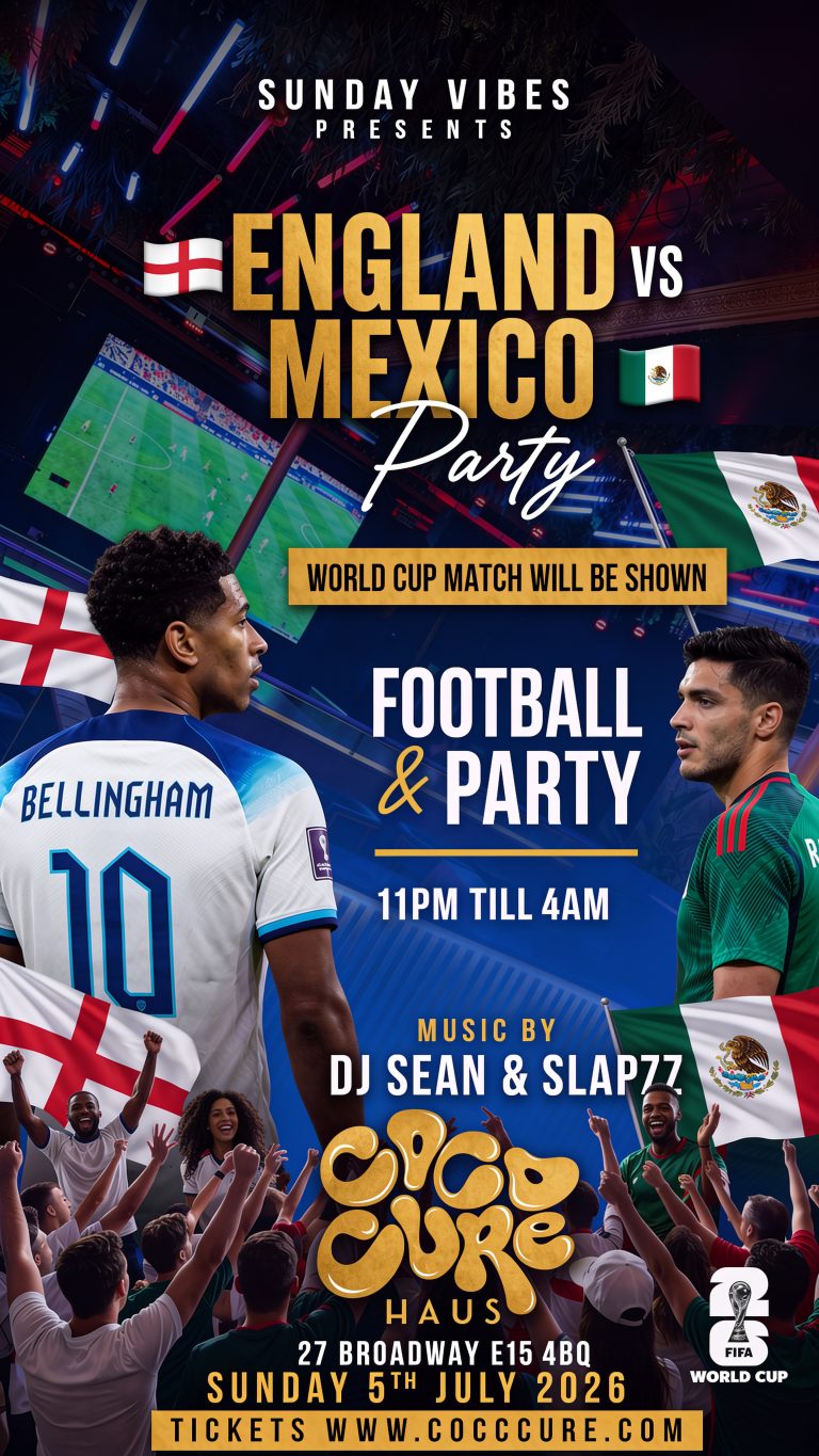 SUNDAY VIBES— ENGLAND VS MEXICO (PARTY & FOOTBALL)