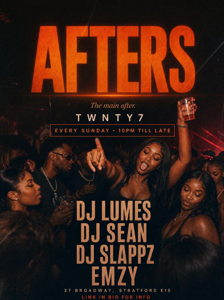 AFTERS at TWNTY7 — Sunday Afterparty in Stratford