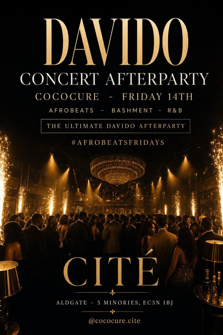DAVIDO AFTERPARTY: FEEL — Cité Aldgate