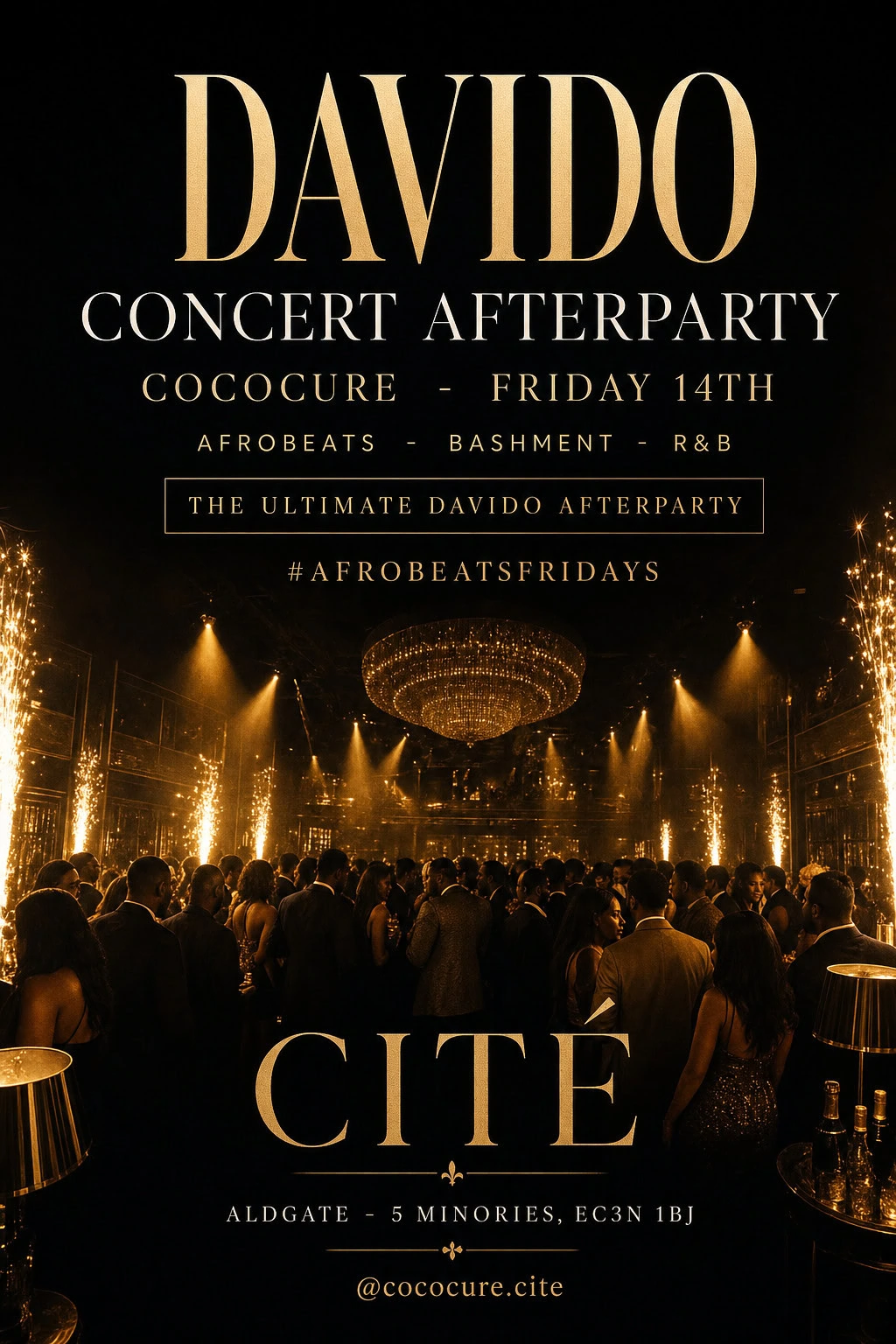 DAVIDO AFTERPARTY: FEEL — Cité Aldgate