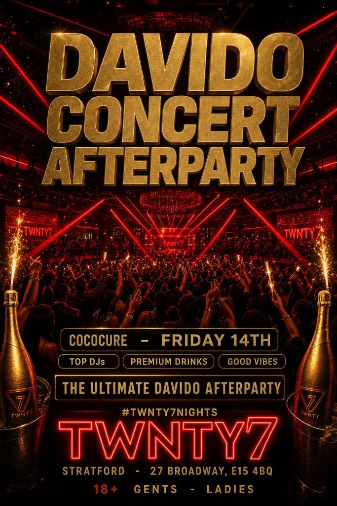 DAVIDO AFTERPARTY: UNAVAILABLE — TWNTY7