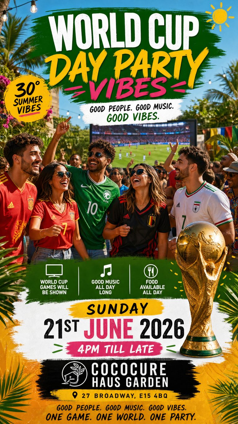 HAUS GARDEN –  WORLD CUP VIBES DAY PARTY (30 DEGREES)