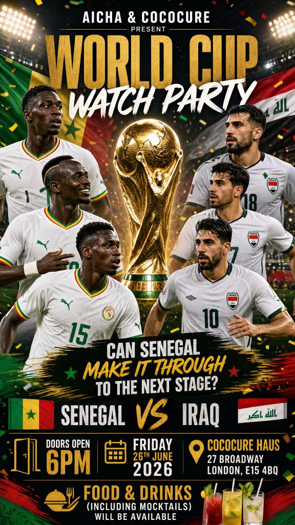 HAUS –  WORLDCUP – WATCH PARTY – SENEGAL🇸🇳 VS IRAQ🇮🇶