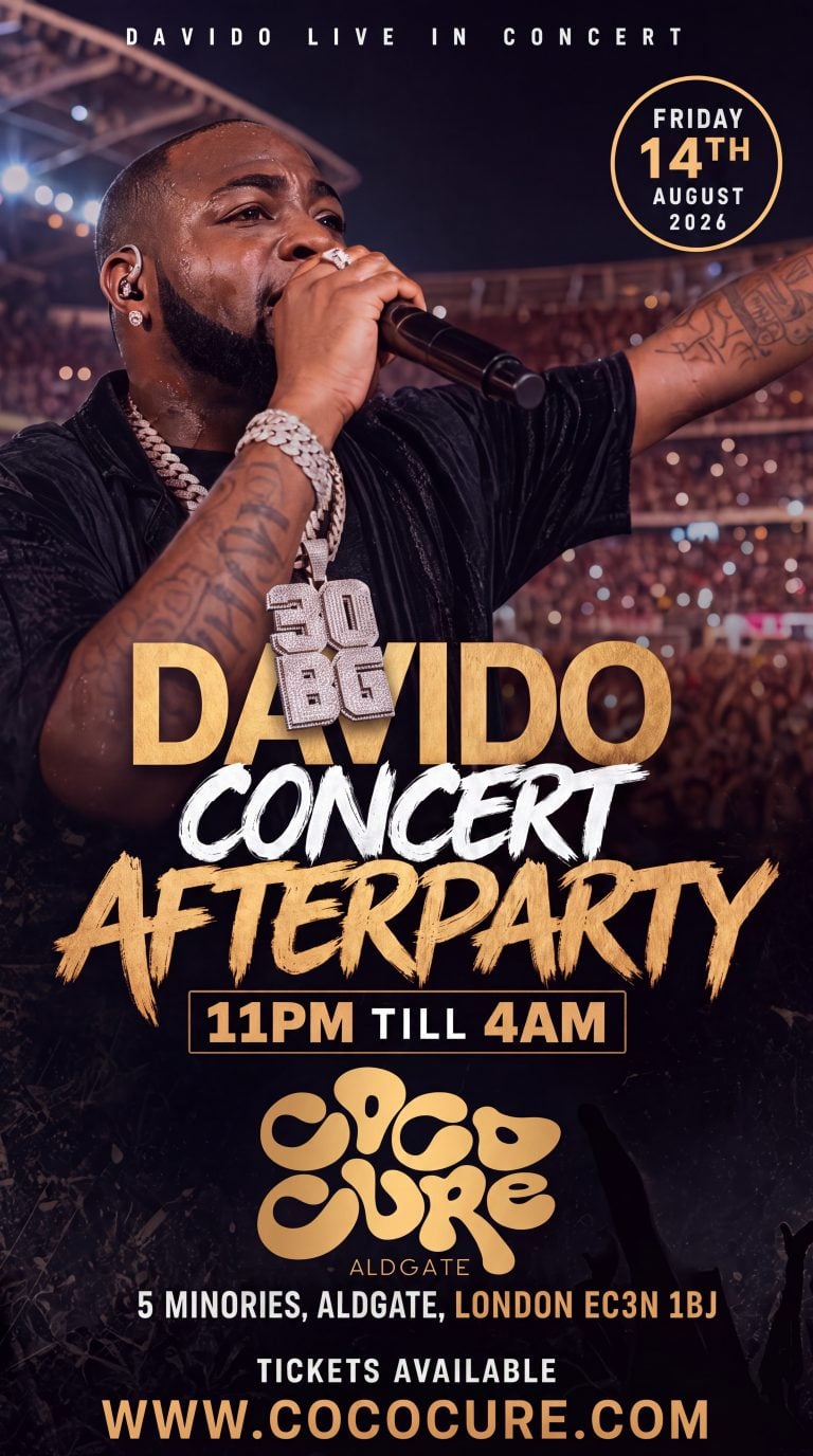 DAVIDO AFTERPARTY: FEEL — Cité Aldgate