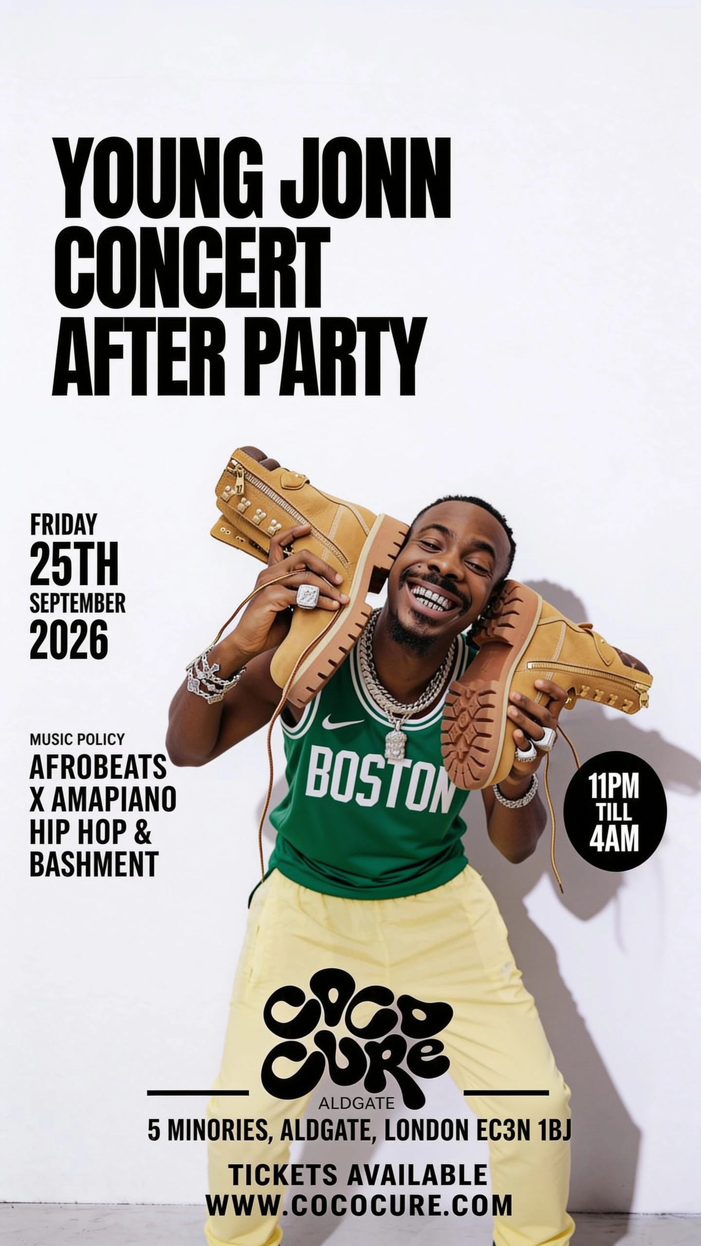 Cite – AFROBEATS FRIDAYS, FEAT. YOUNG JONN CONCERT AFTER PARTY