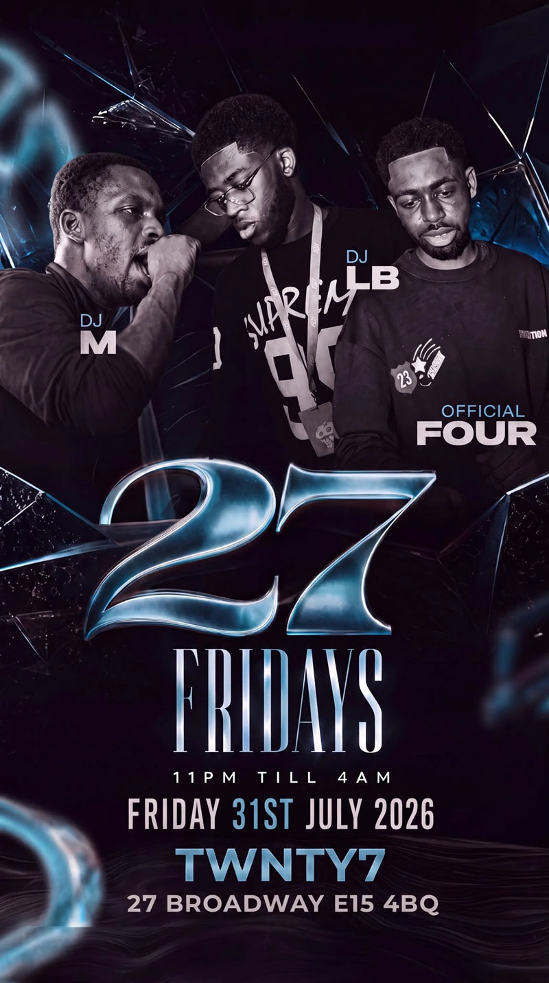 TWNTY7 – 27 Fridays Official Four DJ M DJ LB