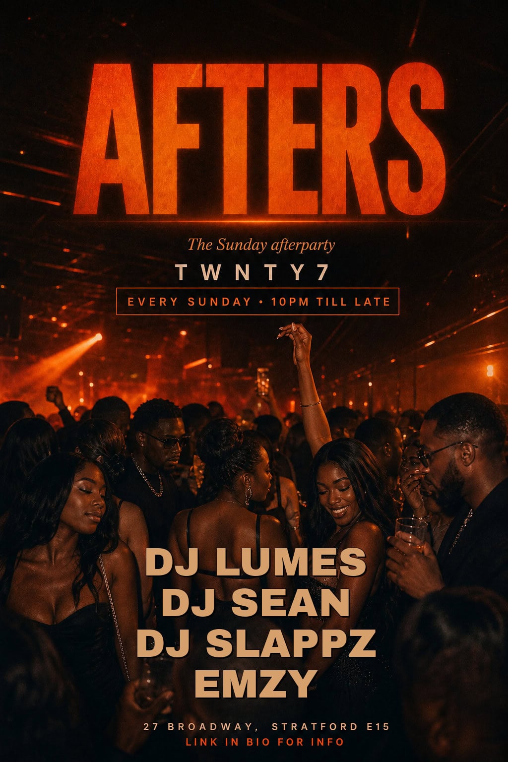 AFTERS at TWNTY7 — Sunday Afterparty in Stratford