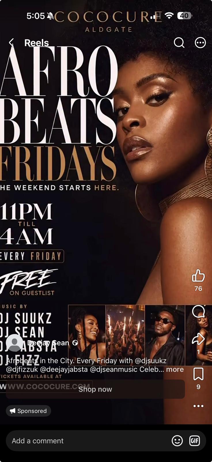 Cite – AFROBEATS FRIDAYS