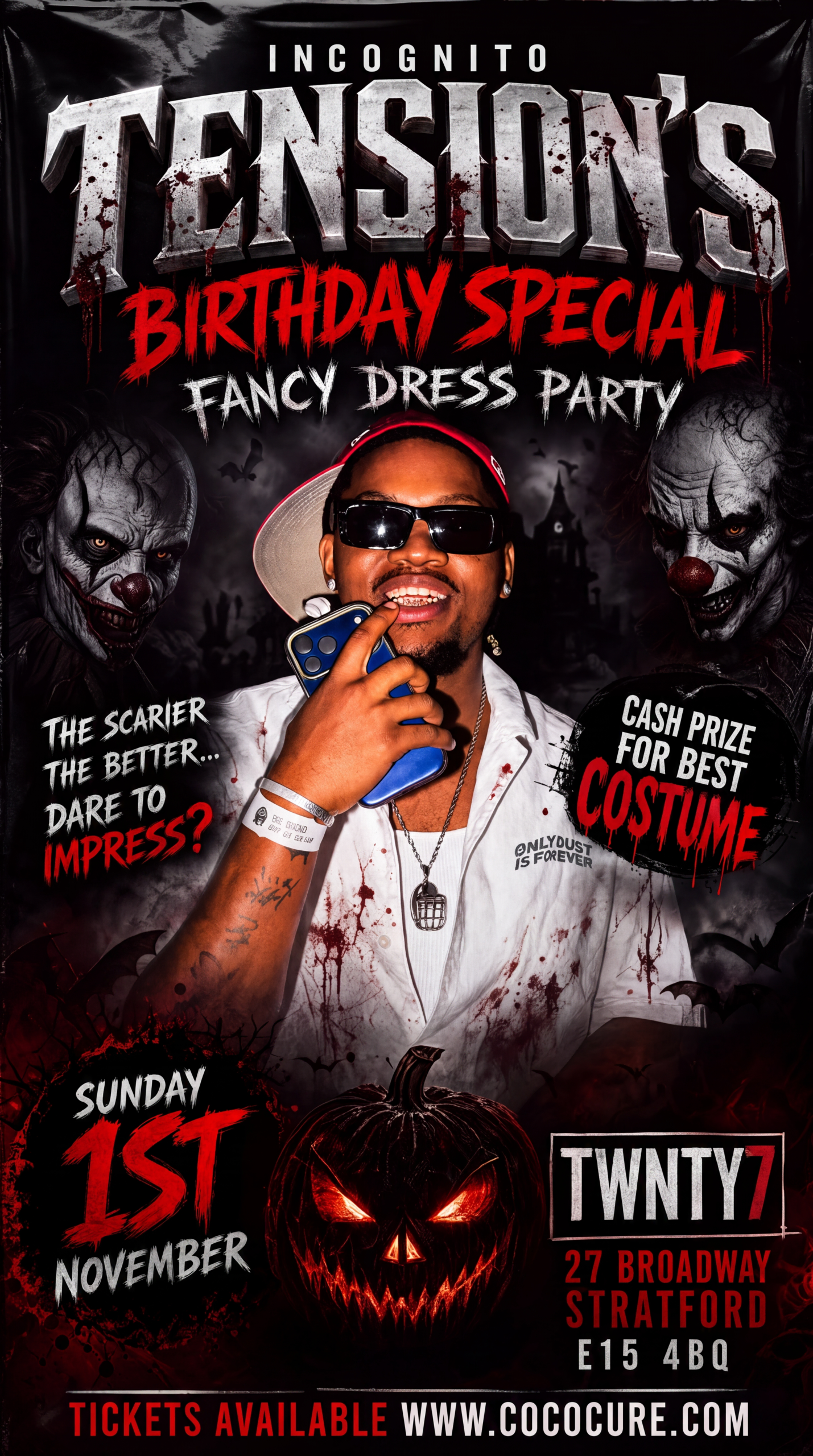 INCOGNITO (TENSION’S FANCY DRESS BIRTHDAY PARTY)