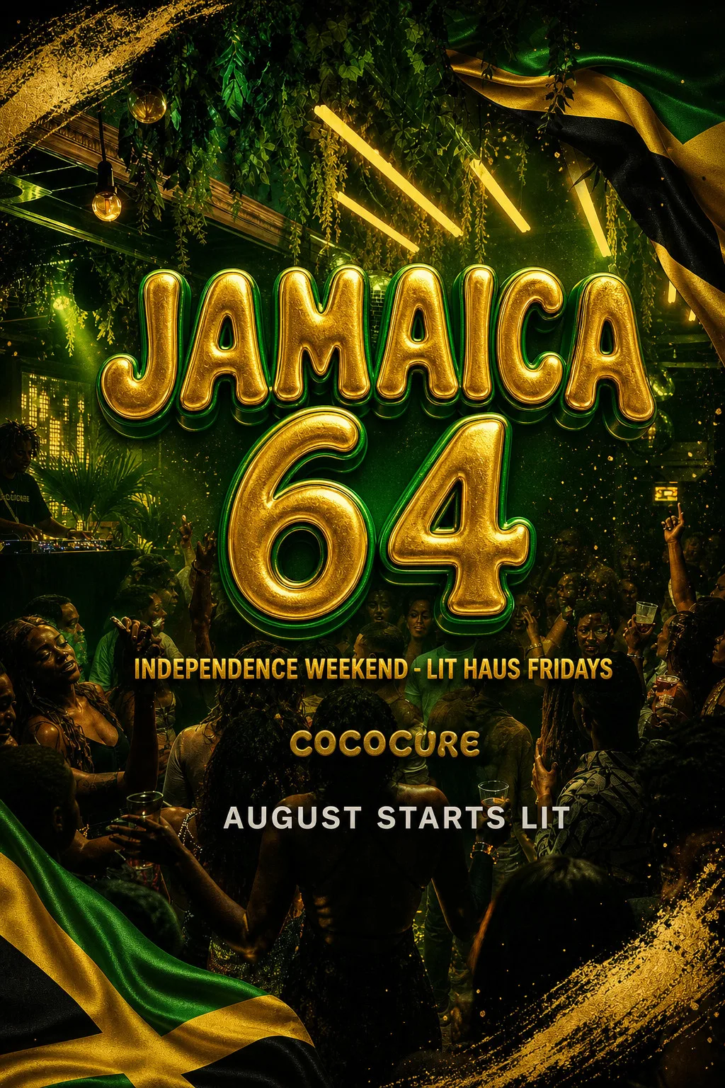JAMAICA 64: Independence Weekend — Lit Haus Fridays at Cococure Haus