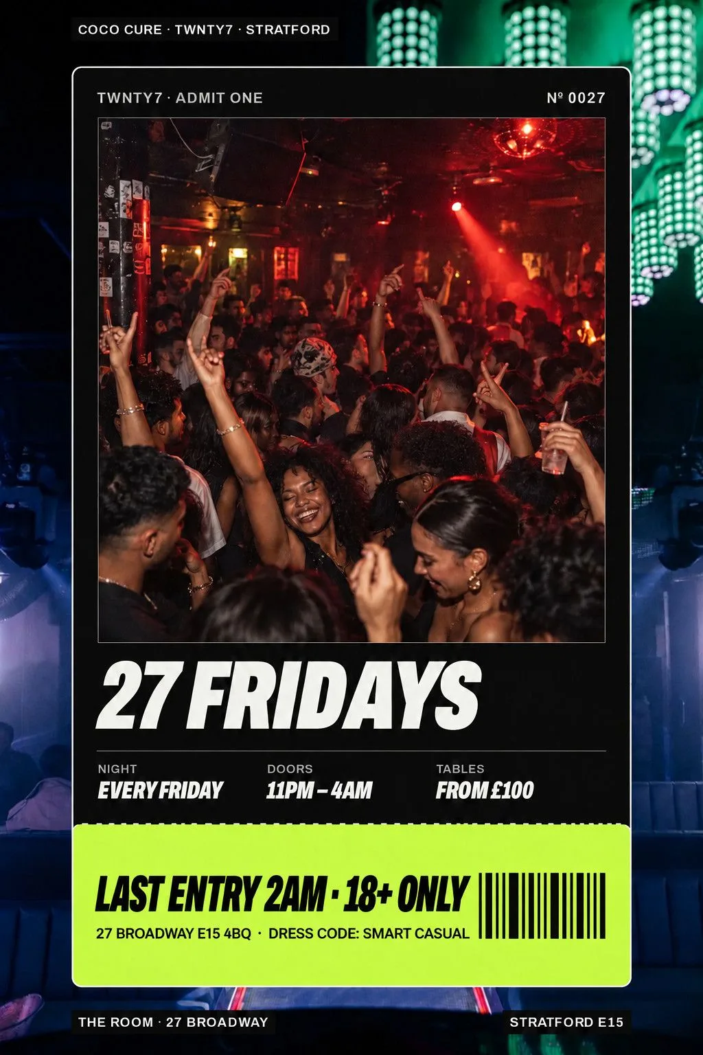 27 Fridays at TWNTY7